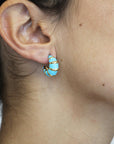 Orecchini Croissant - Azzurri