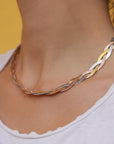 Collana Snake - Intrecciata Tricolor
