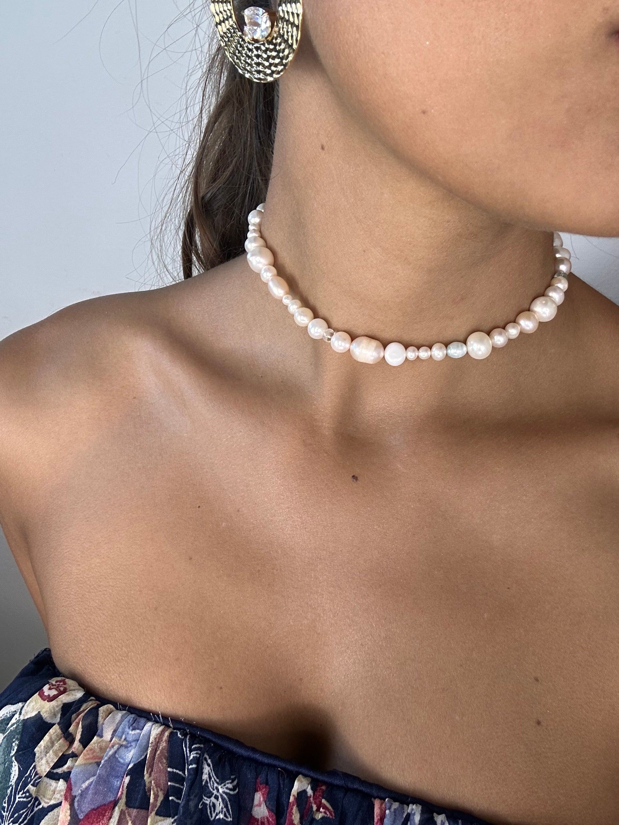 Choker Perle Naturali