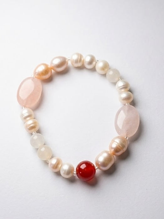 Bracciale Quarzo Rosa