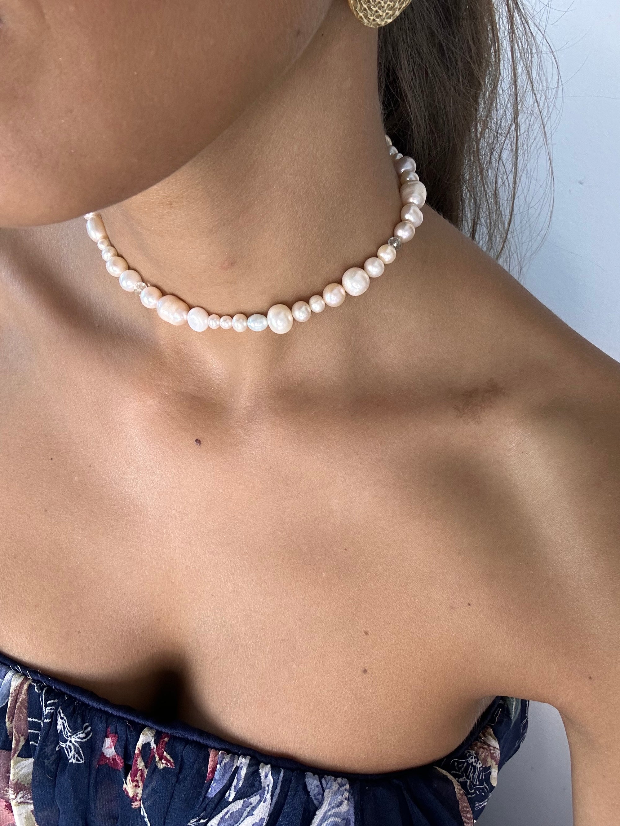 Choker Perle Naturali