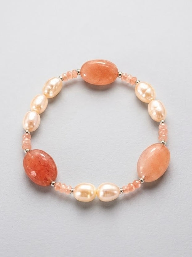 Bracciale Quarzo Rosa
