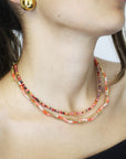 Collana Crystal - Corallo