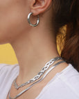 Collana Snake - Intrecciata Argento