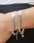 Bracciale Snake - Intrecciato Argento