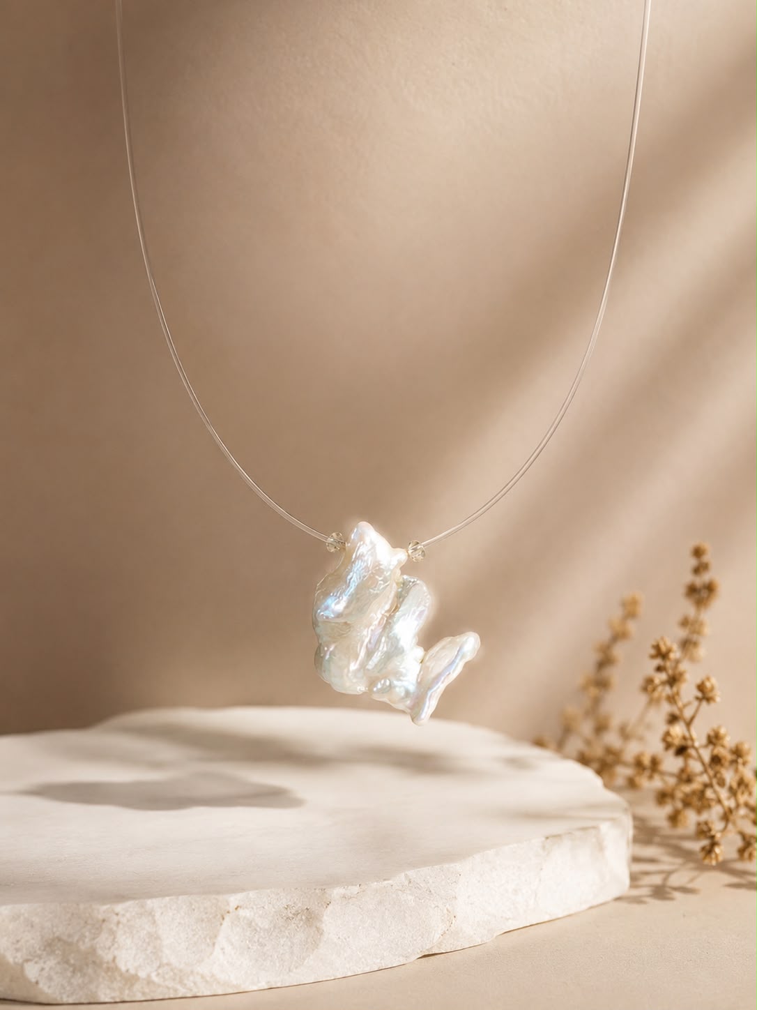 Collana Fantasmino - Perla Barocca