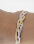 Bracciale Snake - Intrecciato Tricolor