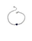 Bracciale Princess - Tennis Cuore Blu