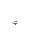 Anello Princess - Solitario Fucsia